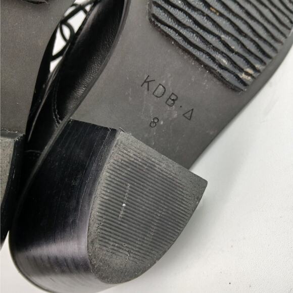 Kelsi Dagger SZ 8 Geuine Leather Black Lace-Up-Ankle Booties - Picture 9 of 9